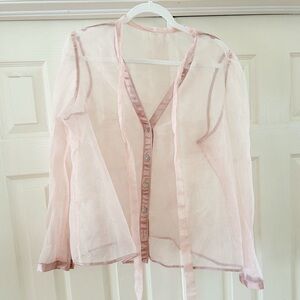 Sheer pink top